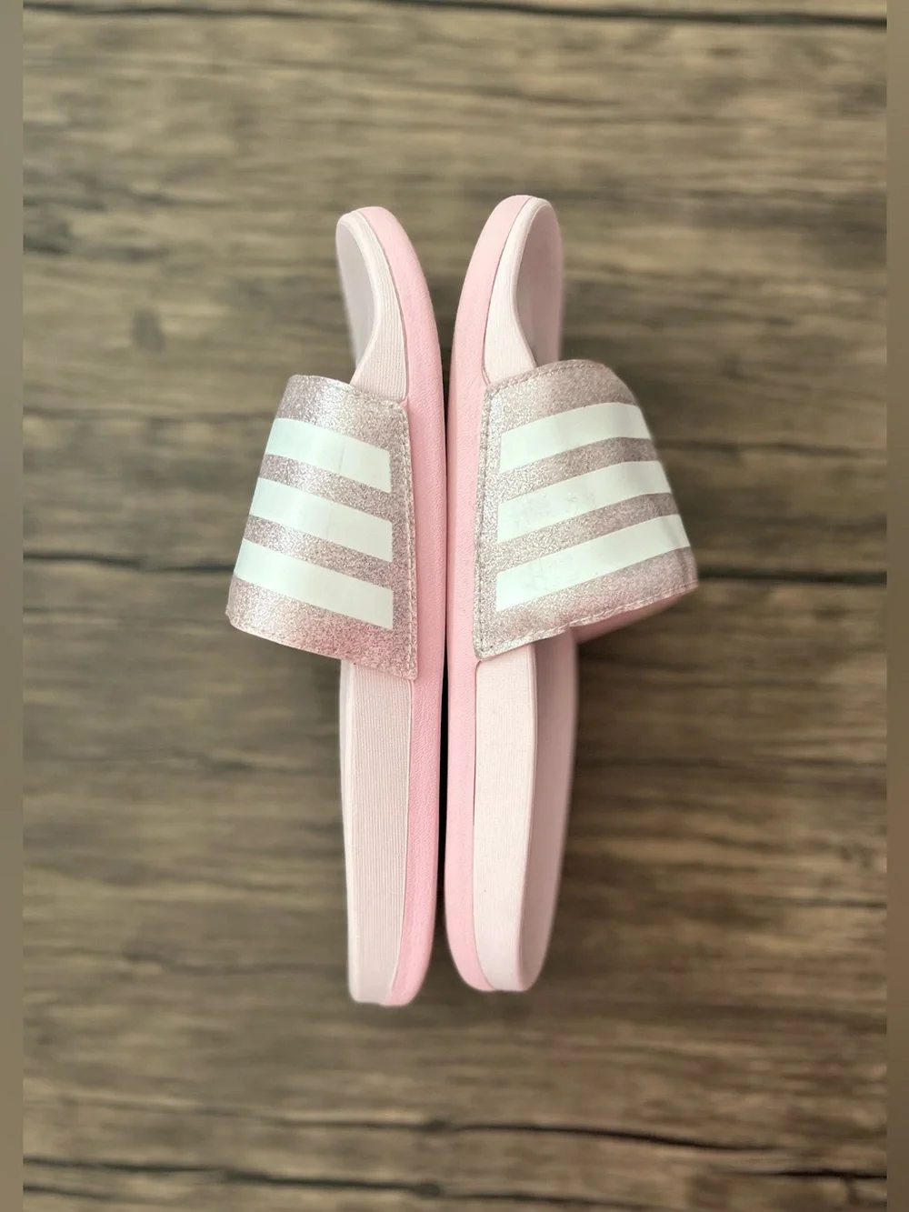 adidas sparkly pink